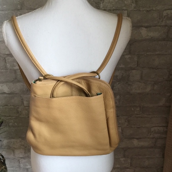 clarks leather backpack purse